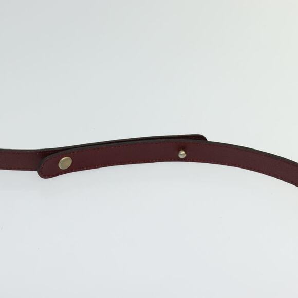 DIOR Shoulder Bag Leather Bordeaux Gold - Picture 8 of 12